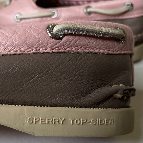 Sperry Top-Sider Tan Pink Authentic Original Boat Shoe Sneaker Size 5.5 - Picture 14 of 16